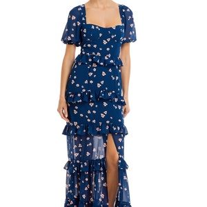 Wayf blue maxi dress